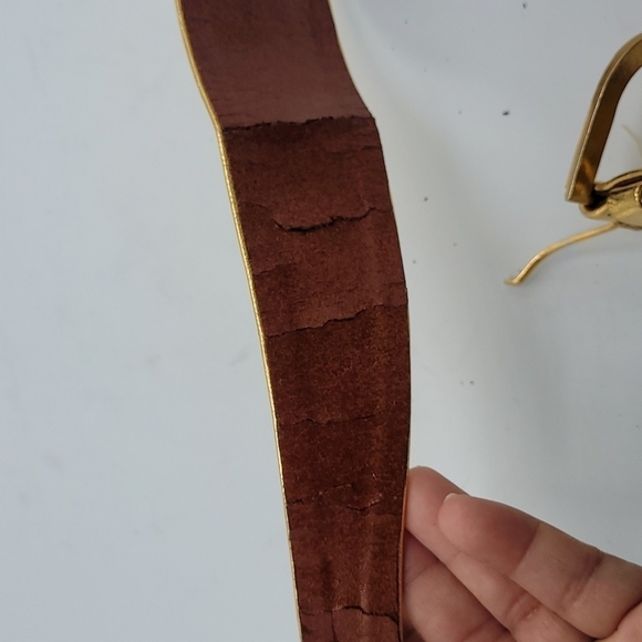 Vintage Gold Waist Best With Jeweled Buckle Size 26 - Picture 11 of 12